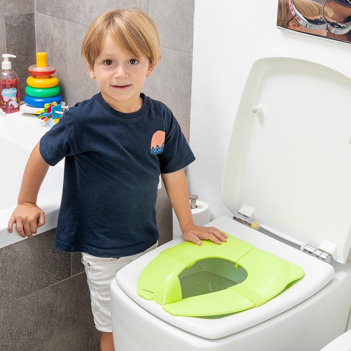 Réducteur de toilette de voyage pliable pour enfant Siège de